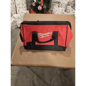 New Milwaukee 16"x10x10 Heavy Duty Canvas Tool, Drill Bag/Case,6 Pockets M12 M18